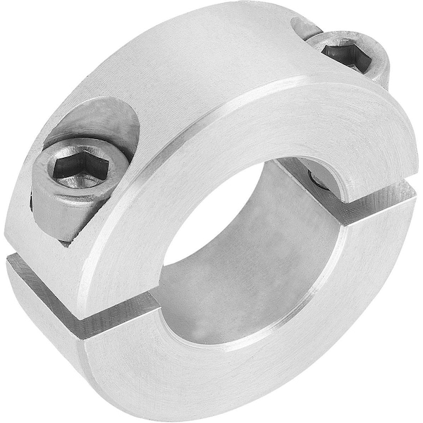 Locking Ring Two-Piece, D1=22, D2=42, B=15, Aluminum